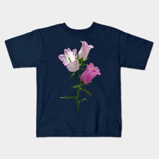 Pink Canterbury Bells Kids T-Shirt